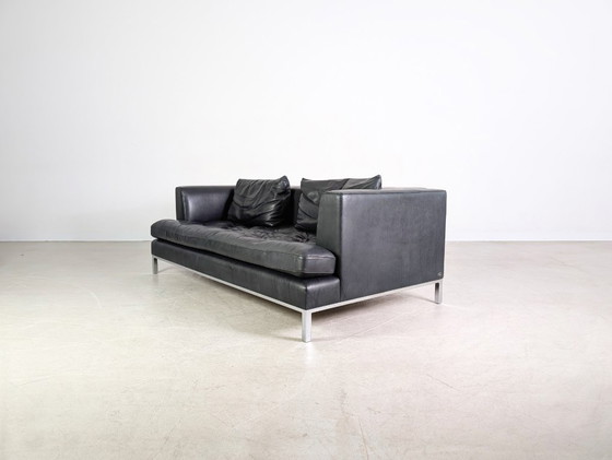 Image 1 of Divano originale de Sede DS-0040 in pelle, due posti, nero