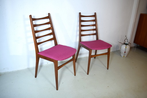 Set of two 1960s Benze Chairs Pink Vintage Side Chair 