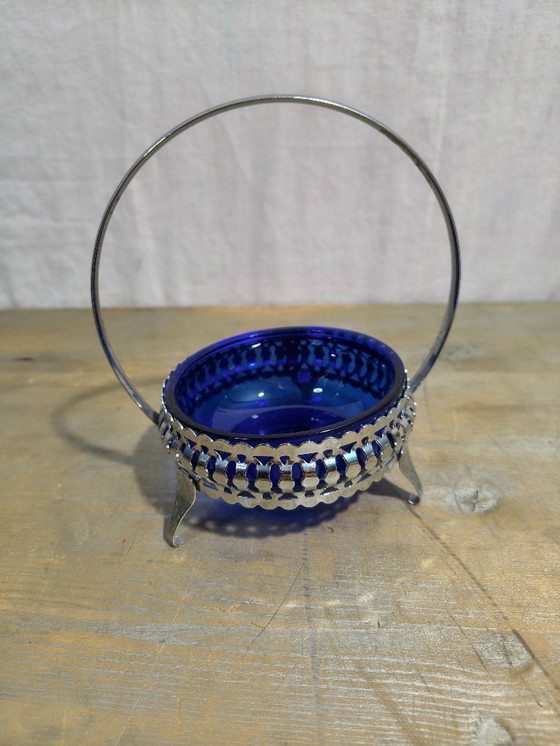 Image 1 of BonBon schaaltjes  Suiker schaaltjes  Cobalt Glas