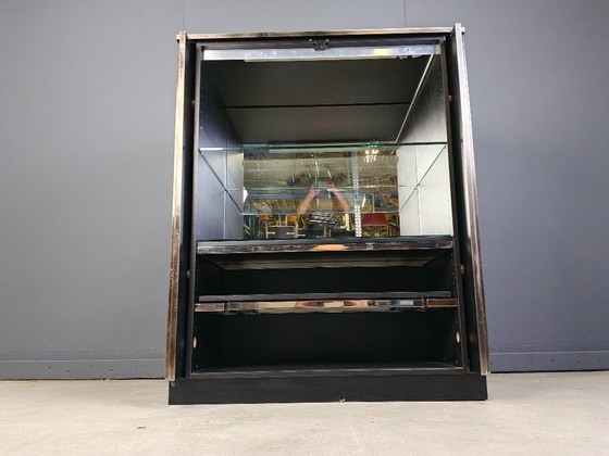 Image 1 of Barschrank aus Messing von belgochrom, 1980er Jahre