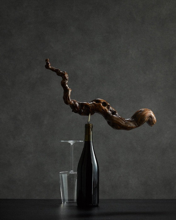 Image 1 of large corkscrew in vine root