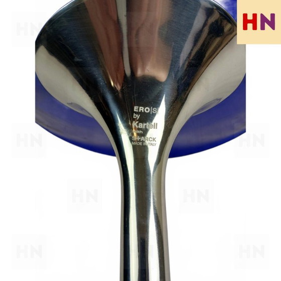 Image 1 of Juego de 2 sillas Kartell EroS Design – Philippe Starck – Azul cobalto