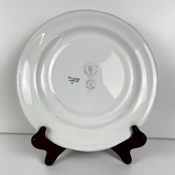 Set of 4 "Agreste" Dinner Plates, Sarreguemines, Late 20th Century, Pyroblan – Crockery, Porcelain (photo 4 of 8)
