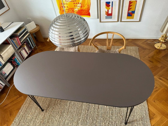 Image 1 of Linoleum Tisch Mauve Einzelstück