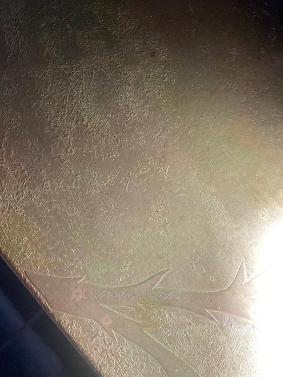 Image 1 of Christian Krekels , Unieke  salontafel, gesigneerd  160 x 90 cm