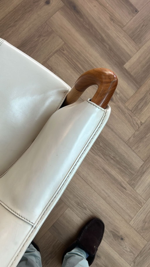Poltrona di design originale Giorgetti in pelle – in ottime condizioni.