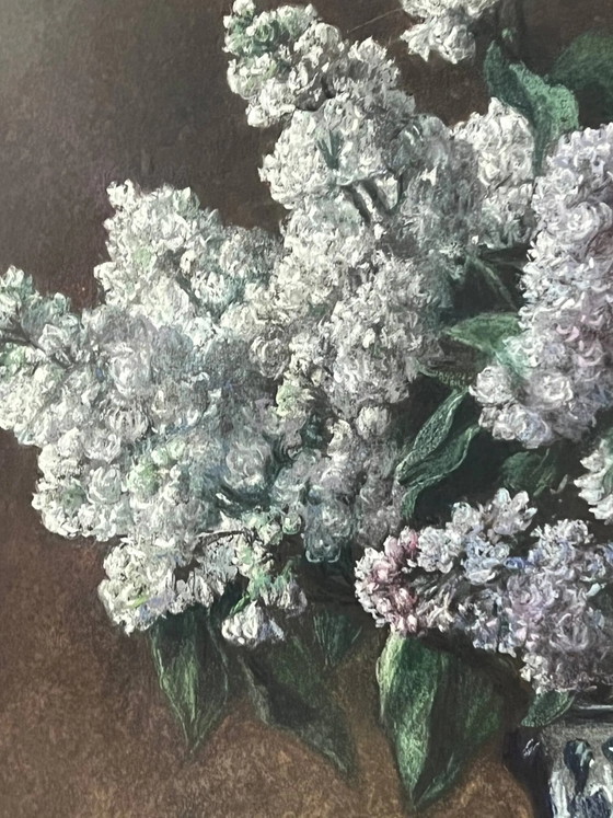 Painting "Lilacs in a vase" – Paintings & Drawings, Wood (photo 9 of 14)