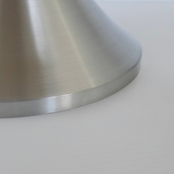 Image 1 of PORTE-REVUES VINTAGE 1970 EN ACIER BROSSE & PLEXIGLAS 70S SPACE AGE POP 1970S