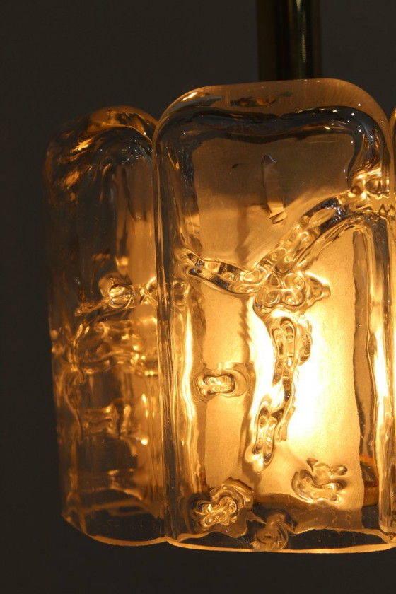 Image 1 of Design-Pendelleuchte Doria Eisglas