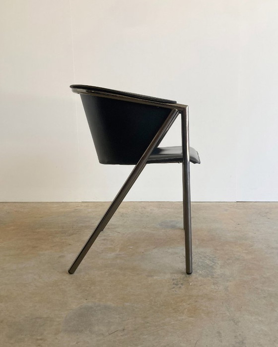 Image 1 of 4 sedie vintage in pelle Arrben Italy Georgia