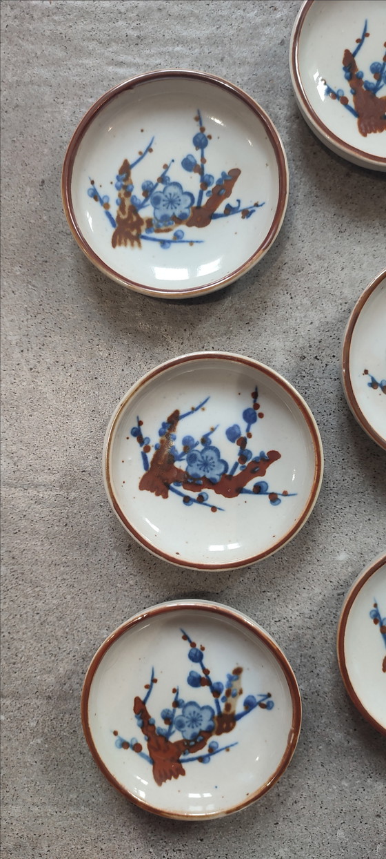 Image 1 of Ciotole giapponesi d'epoca "Mamezara", firma Crown