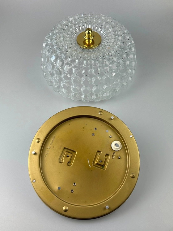 Image 1 of 60er 70er Jahre Deckenlampe Plafoniere Glashütte Limburg Germany Space Age