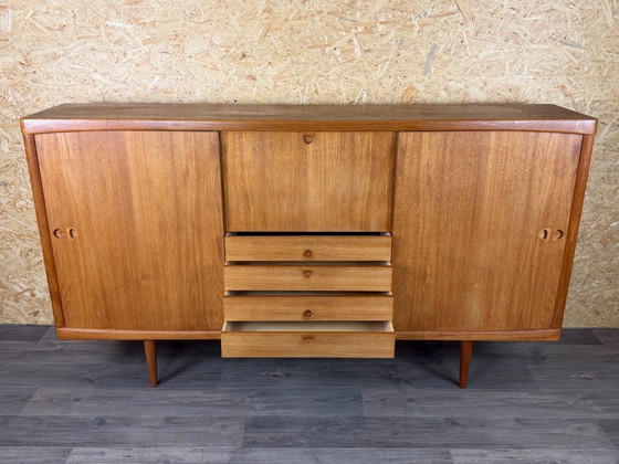60s 70s Teak Sideboard Highboard H.W. Klein Bramin Danish Modern Design – High Boards, Wood (photo 18 of 20)