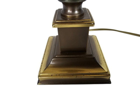 Image 1 of Herda Holland - Dutch design - model T 9670 - bronze - brass - column table lamp - Neoclassical style - 70s