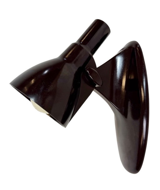 Applique vintage in bachelite marrone di metà secolo, anni '50