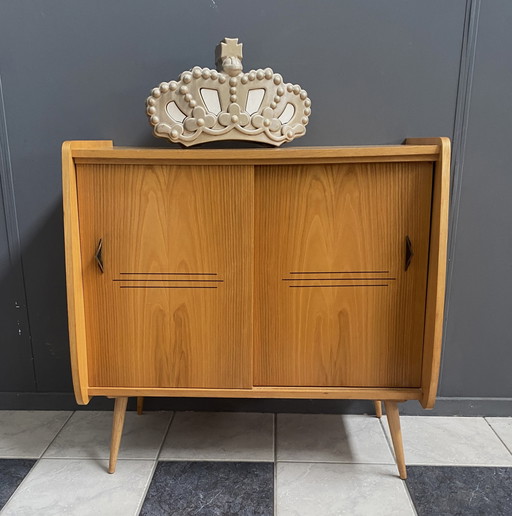 Shoecabinet Blond Wood 1960s