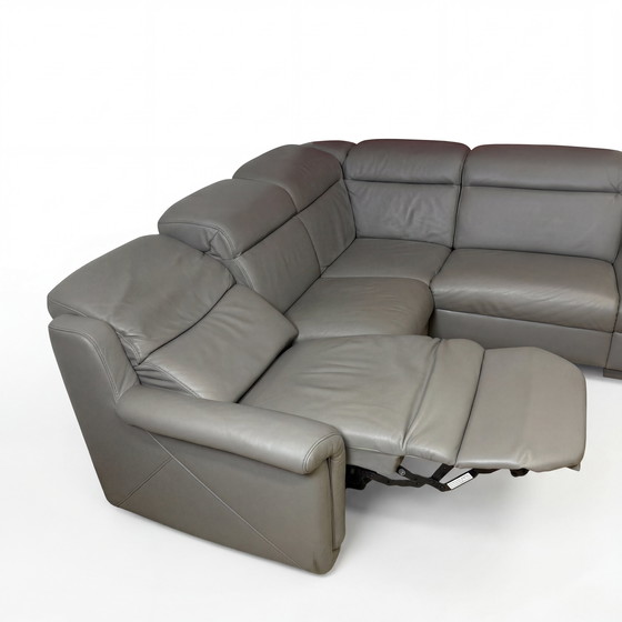 Image 1 of Himolla Tangram Motion 9703 · Genuine leather “Zinc” · Corner sofa with reclining function · Made in Germany 2019