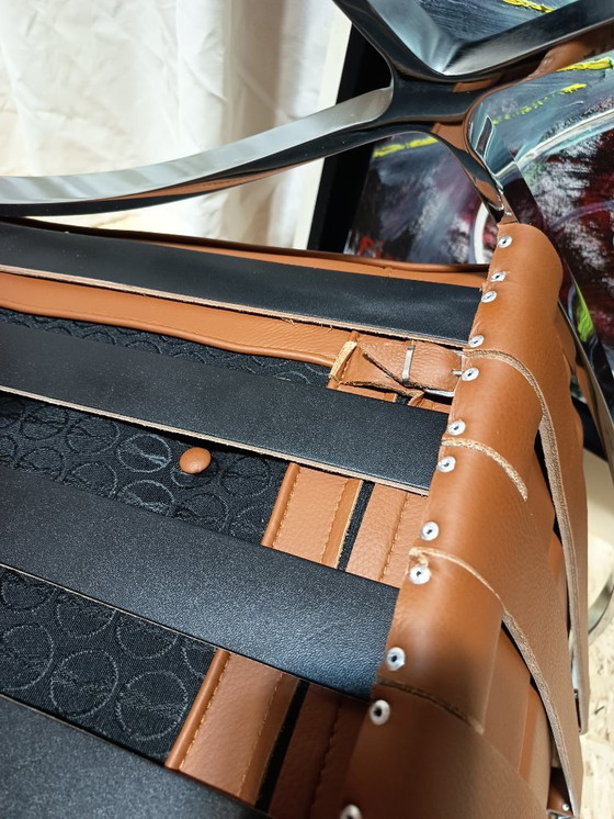 Image 1 of Sillones KNOLL Studio Barcelona (NUEVA Serie 2026) en piel natural (color coñac)