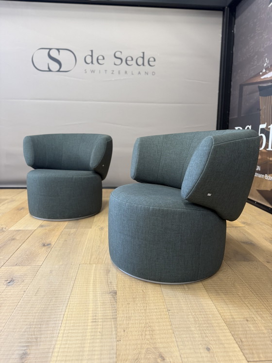 2 Sillones giratorios Rolf Benz 684 de tela verde – Other (photo 9 of 9)