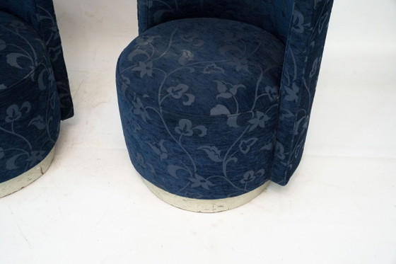 Image 1 of Pair of Art Deco-Style Occasional Armchairs, Italy, 1960s
