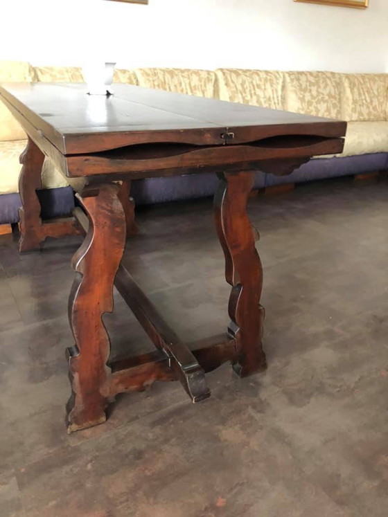 Antieke Walnoot Eettafel, jaren 1880 (photo 9 of 11)