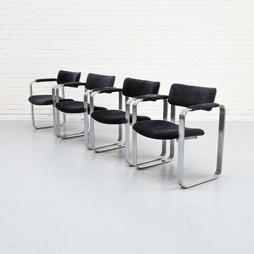 Eero Aarnio Silver Chairs Set Of 4