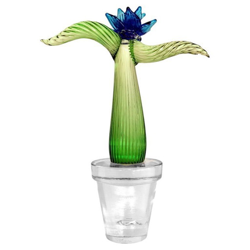 Marzotto Marta Design Formia Venice 90er Jahre, Sukkulenten-Glas, limitierte Edition