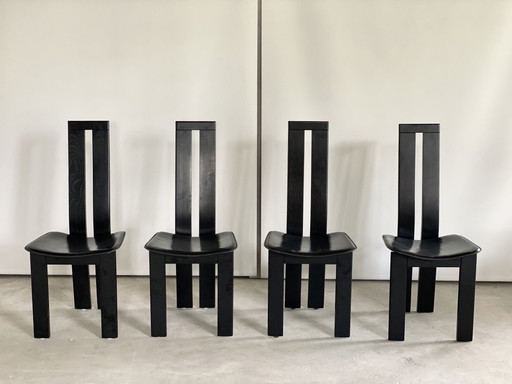 4x Pietro Constantini stoelen