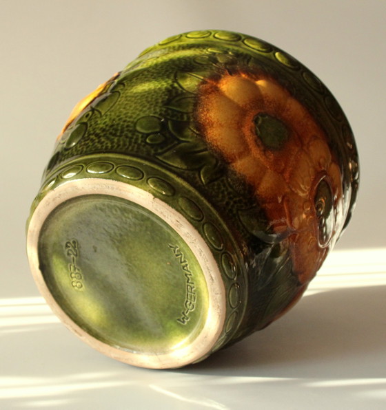 Image 1 of Großer Schwerer Keramik Blumentopf Scheurich Modell 887 22