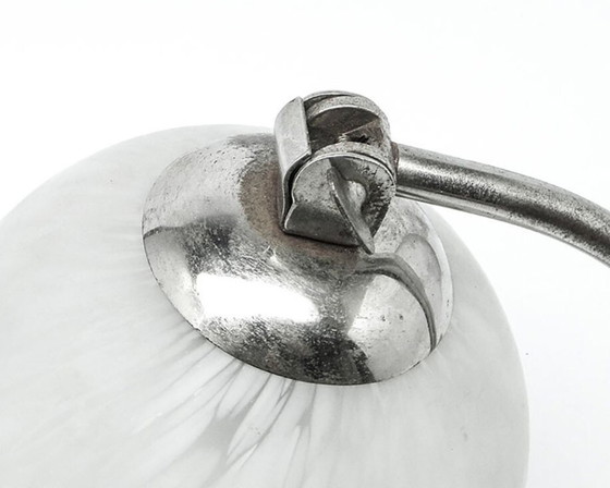 Art Deco Bedside Lamp from Polam, 1950s – Table lamps, Glass, Metal (photo 5 of 8)
