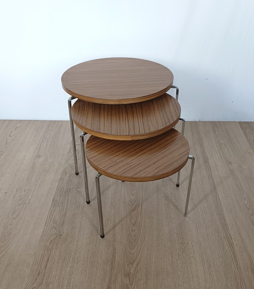 Vaza Roden Set Of Three Sixties Nesting Tables