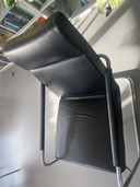 Harvink Lounge-Sessel aus schwarzem Leder