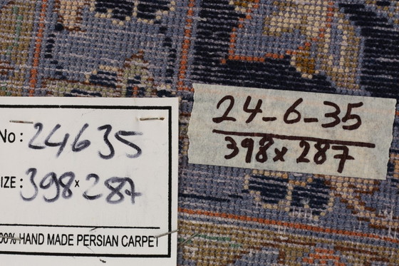 Image 1 of Alfombra persa Kashan 3,98 x 2,87 Alfombra oriental fina N.º 24635