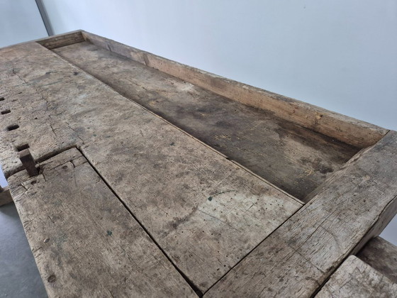 Antieke Vintage Timmermanswerkbank – Tuintafels, Wood (photo 9 of 21)