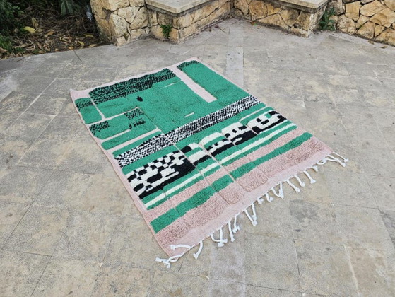 Alfombra marroquí de lana hecha a mano – Única y atemporal 250cmx200cm – Cotton (photo 6 of 9)