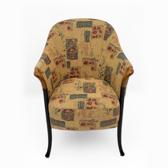 Image 1 of Paire de fauteuils italiens Giorgetti « Progetti », années 1980