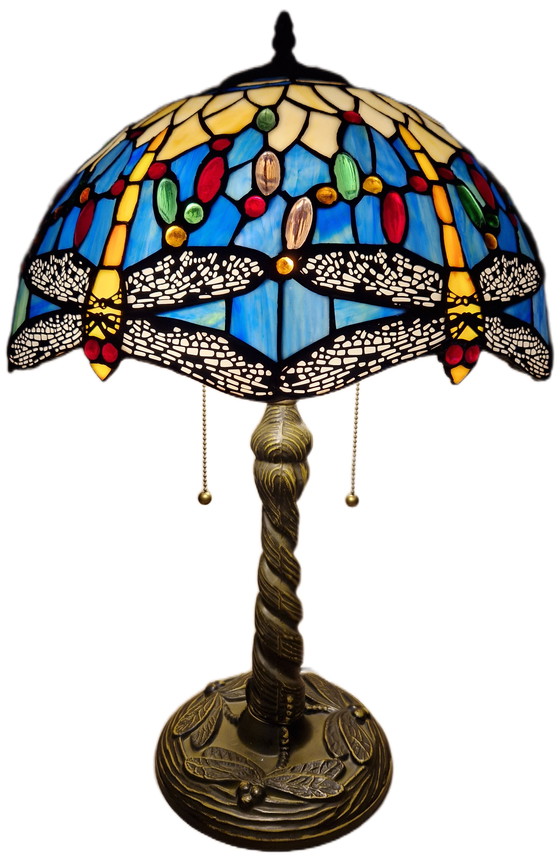 Image 1 of Bellissima lampada da tavolo vintage in stile Tiffany 60x40