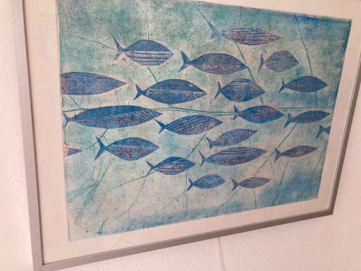 Opera grafica originale dell'artista Rinné Mervel (Delft) – lithos zeefdrukken, Paper (photo 2 of 13)
