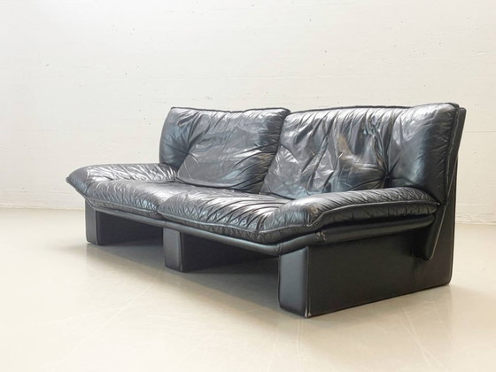 Image 1 of Nicoletti Salotti für Avanti Ledersofa – Italien, 1980er