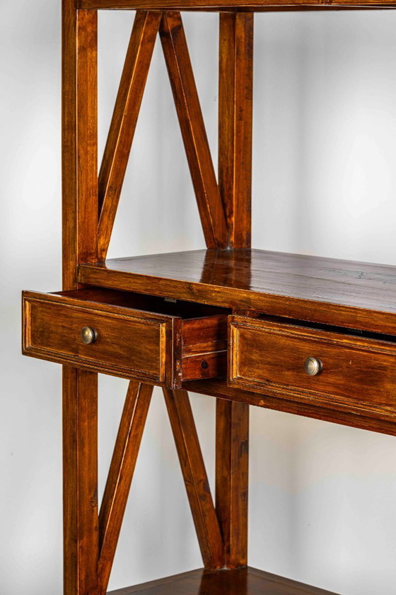 Image 1 of Commode ou bibliothèque vintage avec 2 tiroirs