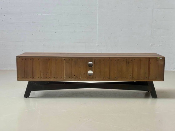 TV-meubel TAMATI, gemaakt van massief grenenhout, 2010 – tv-meubelen, Wood, Vintage (photo 13 of 14)