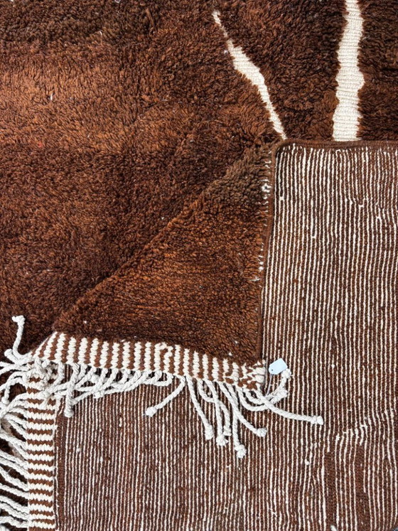 Image 1 of Moderner Berberteppich aus Marokko, 3 x 2 m, handgeknüpfter Wollteppich – Luxus-Beni-Ouarain-Teppich
