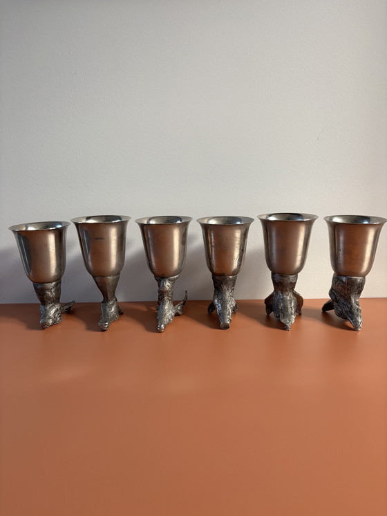 Image 1 of Tazze vintage Mauro Manetti Italia argentate