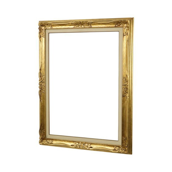 Image 1 of Large Gold-Colored Frame Baroque Style 86cm