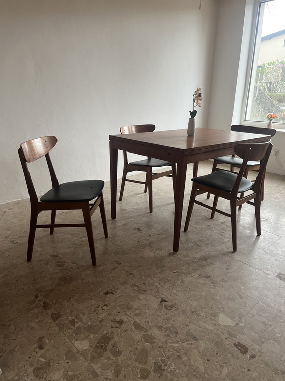 Image 1 of 4x Original “Farstrup Møbler Model 210 1950s” Dining Chairs