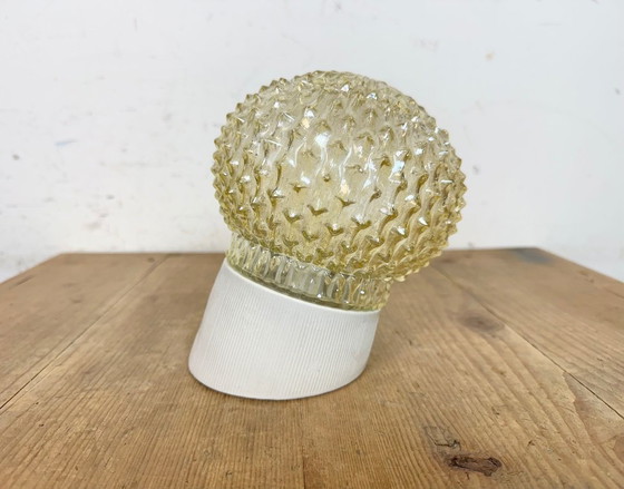 Image 1 of Vintage White Porcelain Wall Light, 1970s