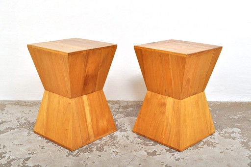 Tavolini geometrici vintage, anni '70