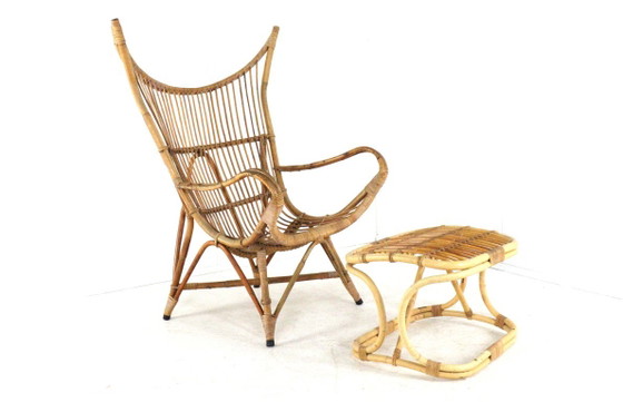 Poltrona in Rattan XL Vintage Midcentury – Poltrone (photo 5 of 12)