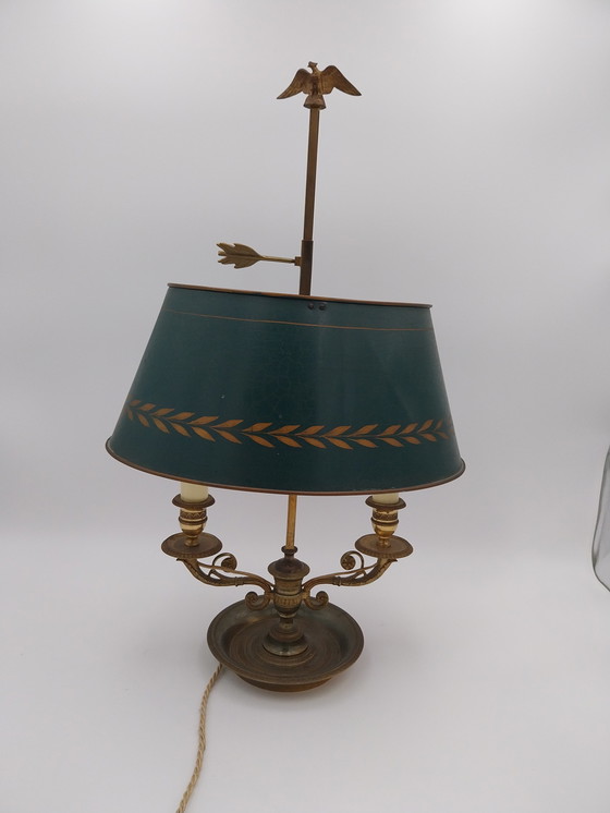 Image 1 of 1 X Lampada da tavolo Bouilotte stile impero. Paralume in metallo.