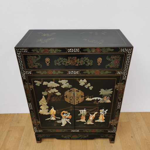 Vintage Chinese Oosterse Kast Ladekast Buffetkast Drankkast
